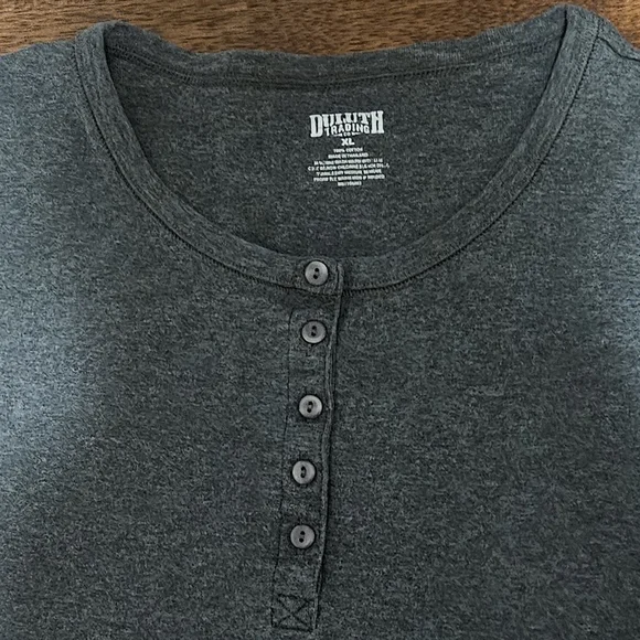 DULUTH TRADING POST mens long-sleeve  SIZE XL COLOR GREY LXL14 - Picture 5 of 12